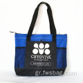 Μεγάλη φτηνή ταξιδιωτική έκθεση Business Handle Carrier 600D πολυεστέρα καμβά φερμουάρ ψώνια τσάντα tote με τσέπες ματιών